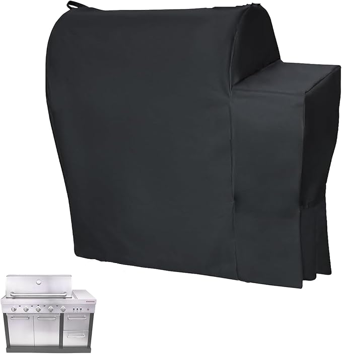 Outdoor Grill Cover for Charbroil Medallion Series Modular Outdoor Kitchen 5-Burner Grill, Waterproof BBQ Griddle Cover for Char Broil Model 463246118,Black