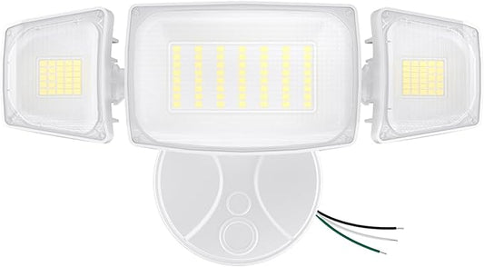 Olafus 80W Flood Lights Outdoor, Switch Controlled 8000LM LED Security Lights, IP65 Waterproof Outside Floodlights, 6500K Exterior Flood Light Fixture Wired for House Yard Porch Eave White