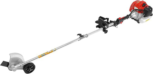 43CC Weed Wacker, 8500r/Min Weed Eater with 2 Blade Heads, Gasoline Power Brush Cutter, Lawn Edger, Single-Cylinder Air-Cooled 2-Stroke Gasoline Engine Grass Trimmer Tools for The Garden and Yard