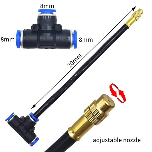 360°Curved Garden Automatic Irrigation System, 360 Degree Bendable Adjustable Garden Watering System, Drip Irrigation System for Garden/Yard/Lawn/Greenhouse(49.2ft Hose+15 Nozzles)