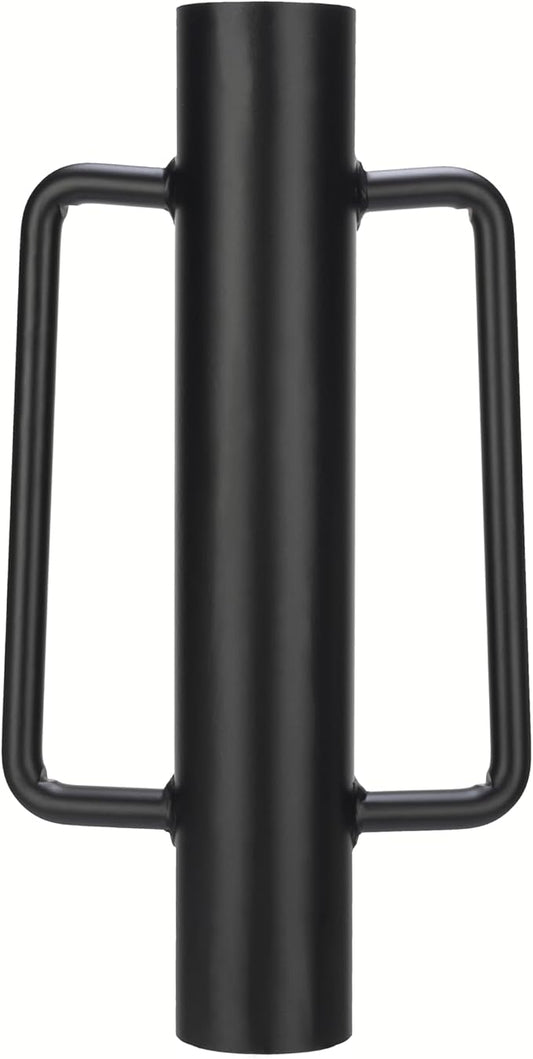 Fence Post Driver T Post Pounder with Handle 12 LB, Heavy Duty Hand Post Rammer for Wooden Posts/U-Channels/Fence Posts, 16 Inch Post Hole Digger (Black)