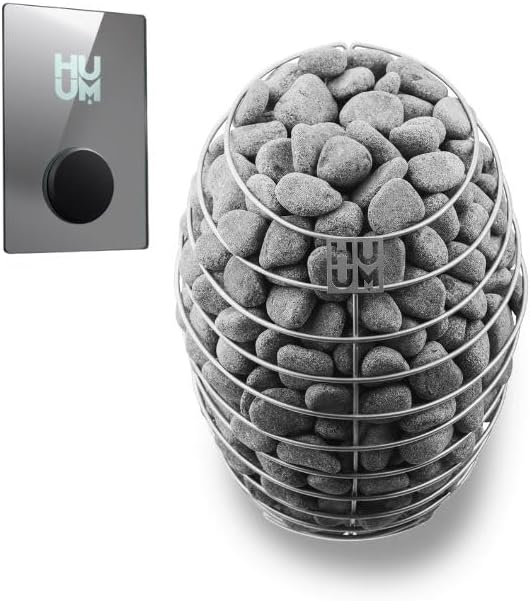 Model CL12GCP, Cube-Series Outdoor Home Sauna Suite Kit, Up to 8 Persons (Sauna Heater and Sauna Stones Included) (Drop 9 WiFi - Mirror)