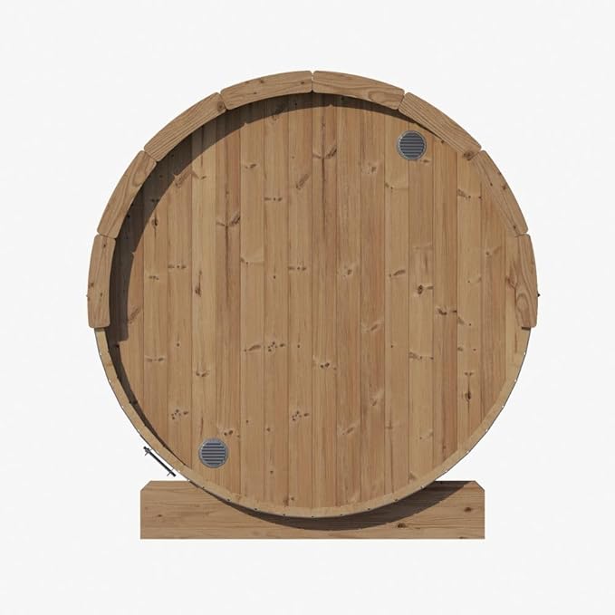 Sauna Barrel, Ergo-Series Backyard Sauna Barrel (Sauna Heater & Sauna Stones Included) (Model E8G)