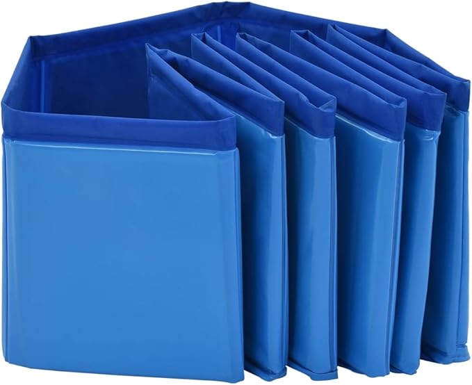 Foldable Dog Swimming Pool, Foldable Pet Swimming Pool, Portable Dog Pool, Bath Pool Collapsible Dog Pet Pool Bathing Tub, 31.5"x7.9" PVC Blue