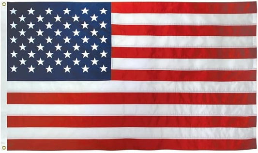 Premium American Flag - 3' x 5'– Hand-Stitched Detail & Embroidered Stars | US Sourced Materials | Built with Pride in the US