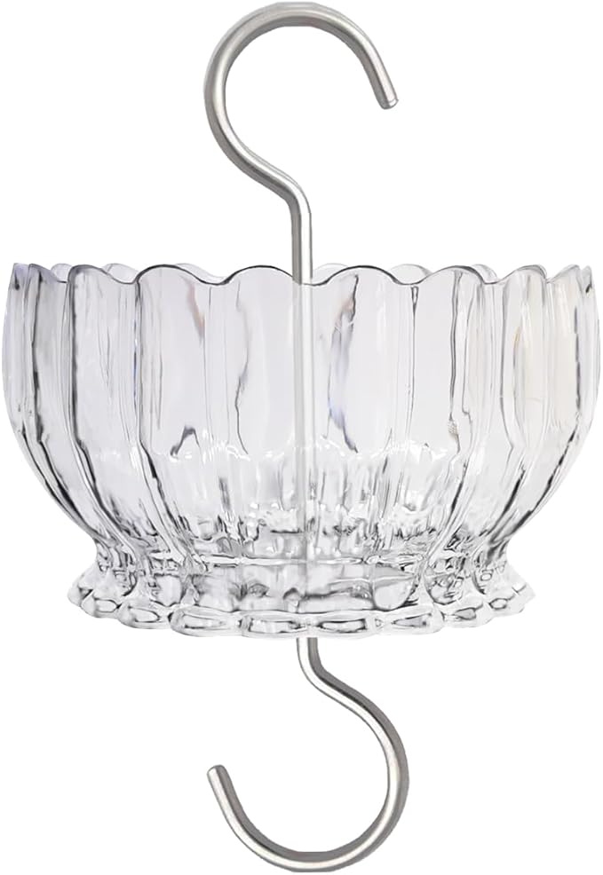 Ant Moat for Hummingbird Feeder - 9 OZ Extra Large Capacity Insect Guard - Daisy (Clear)