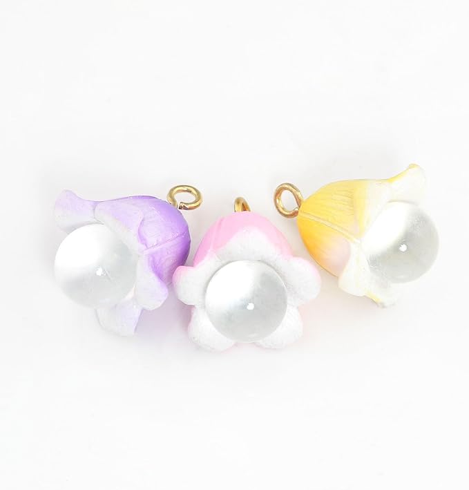 3PCS Fairy Garden Miniatures Fairy Garden Accessories Flower Set Mini Garden Micro Landscape Ornaments Lily Miniature Glow in The Dark Flower Pick Stand Set Fairy Garden Dollhouse Accessory