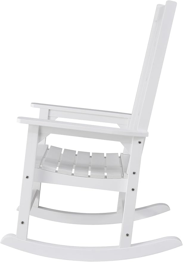 Oversized Rocking Chair, Outdoor Rocking Chair for Adults, All Weather Resistant Porch Rocker for Lawn Garden, 350lbs Weight Capacity