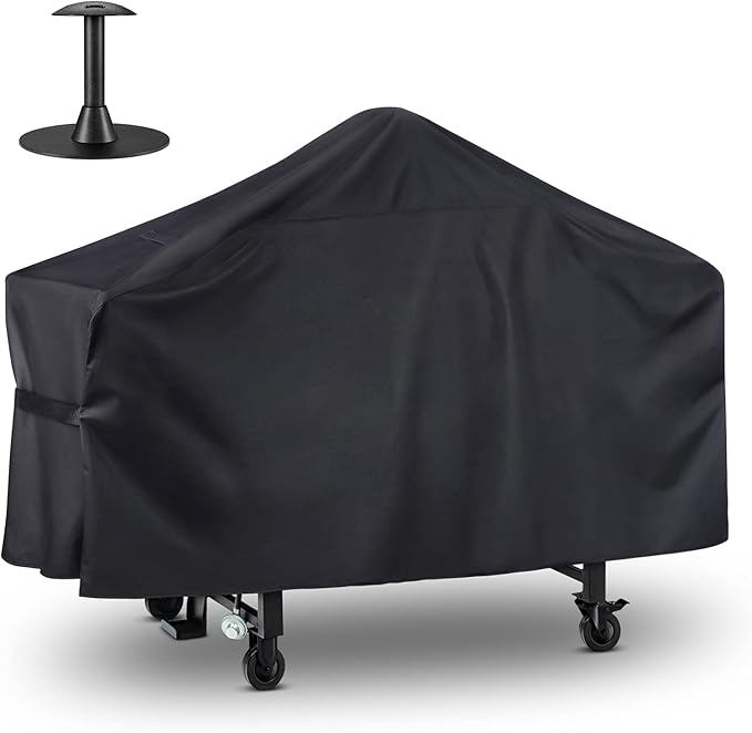 Arcedo 36 Inch Griddle Cover Compatible for Blackstone, Camp Chef 600, Nexgrill, Heavy Duty Waterproof 4 Burner Flat Top Grill Cover, Includes Support Pole