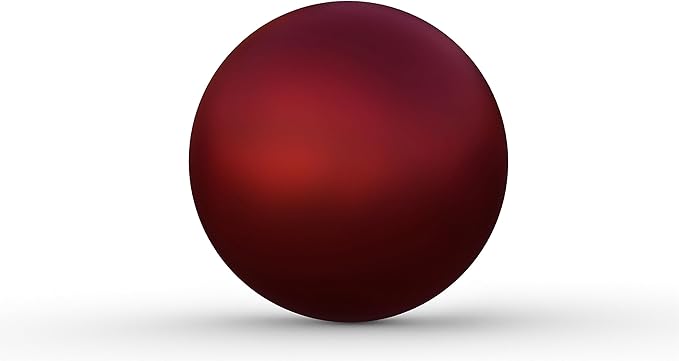 Lulu Decor, 12 Red Matt Finish, Stainless Steel Gazing Mirror Ball, Smooth Finish Garden Decoration Globe
