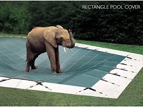 20' x 40' Rectangle Loop-Loc ll Gray Super Mesh In-Ground Pool Safety Cover size 22' x 42', ID 872