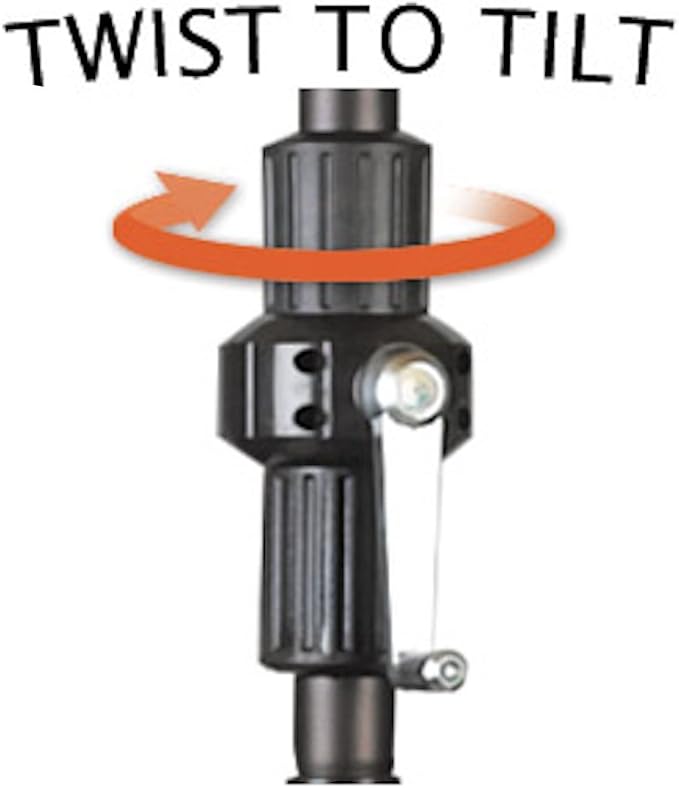 California Umbrella 9' Round Aluminum Pole Fiberglass Rib Market Umbrella, Crank Lift, Collar Tilt, Black Pole, Sunbrella Spectrum Mist