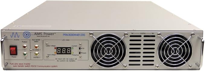 3000 Power Watt 24 Volt Rack Mount Inverter to 120 VAC Pure Sine