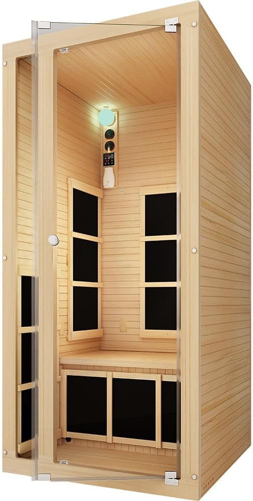 JNH Lifestyles HB1-E Ensi 1 Person Ultra-Low EMF Far Infrared Sauna