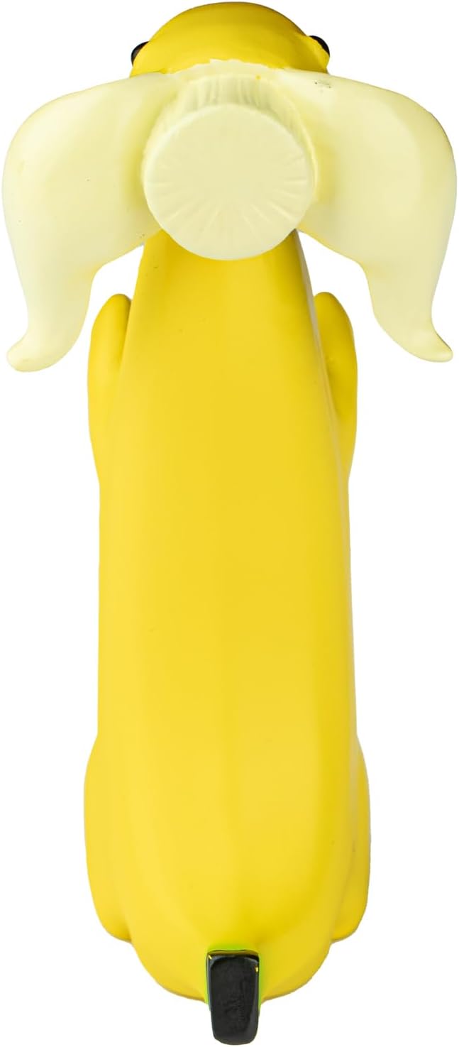 WELLMILLER Banana Dog Statue Garden Statues Cute Dog Resin Art Collectible Figurines,Home/Office Decor and Outdoor Garden Decor Personalized Gifts