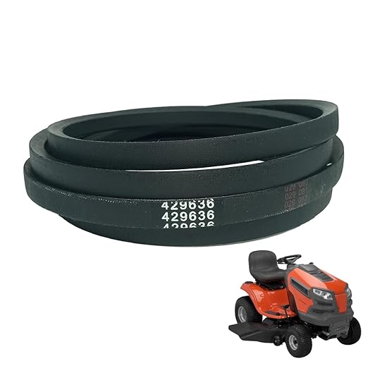429636 Craftsman Mower Deck Belt Replacement 1/2" X 101" Fits for Craftsman Husqvarna Poulan 532429636 197253 532197253 YS4500 T2200 DLS 3500 AYP 197253 42 inch Mower Deck Belt
