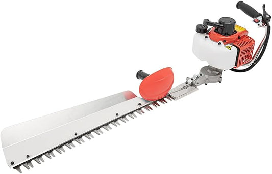 650W Petrol Gas Powered Hedge Trimmer with 22.5cc 2-Stroke Gas Engine Single Sided Hedge Trimmer w/ 27.6 Inch Serrated Blades Cordless Trimmer Suitable for Landscaping (Single Sided)