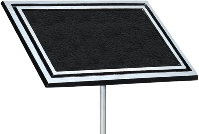Outdoor Memorial Plaque with Stake – Cast Aluminum in Black and Silver with Custom Engraving, Weather-Resistant Dedication Sign for Garden, Cemetery, Bench, Grave Marker & Pet Memorials