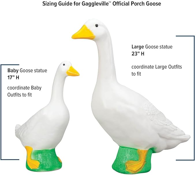 Gaggleville Turkey Baby Goose Outfit, Fits Baby 17" H Statue, by Fox Valley Traders
