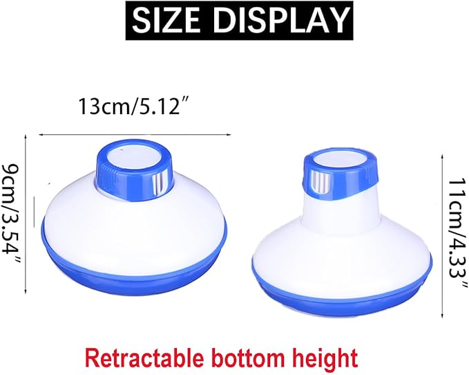 ATIE Collapsible/Retractable Pool Spa 1" Chlorine/Bromine Tablet Dispenser for Pool, Spa, Hot Tub, and Fountain, Perfect for Inflatable & Above-Ground Pools