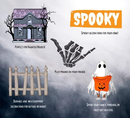 SCS Direct French Bulldog Dog Skeleton Halloween Decoration-16 Long-Weather Resistant for Indoor/Outdoor- Upgrade Your Fall Graveyard Haunted House Party Props