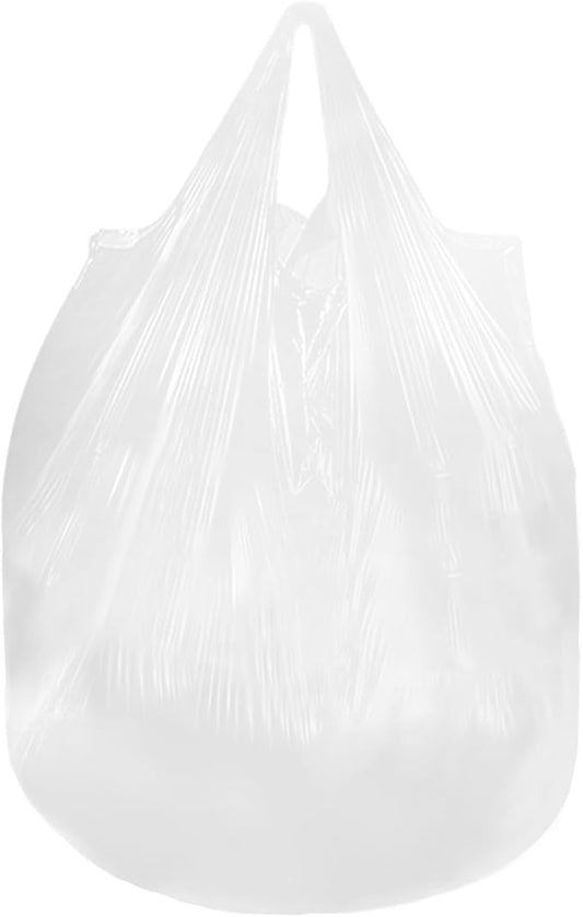 4 Gallon Trash Bag with Handles, Pack of 88, Multipurpose Small Garbage Bags for Home, Office, 43x58cm,3.8g/pcs, Unscented, White