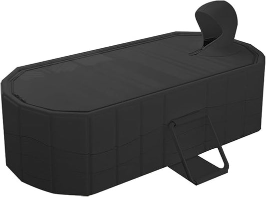 59''Portable insulated bathtub, Ice Bath Tub for Athletes, Inflation-free bathtub for shower, Ice Plunge Tub with Cover, Baths at Home & Outdoor（with Cover）
