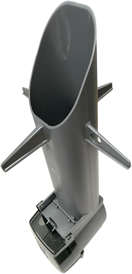 iMBAPrice 19.5" Silver Grey Outdoor Power Post Enclosure 2-Pack, Weatherproof Outlet Stake with Cover, Built-in Stabilizers, Easy Underground Wiring for Garden & Landscape Lighting