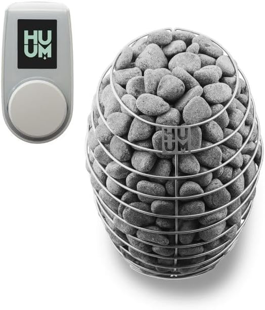 Model CL12GCP, Cube-Series Outdoor Home Sauna Suite Kit, Up to 8 Persons (Sauna Heater and Sauna Stones Included) (Drop 9 WiFi - White)