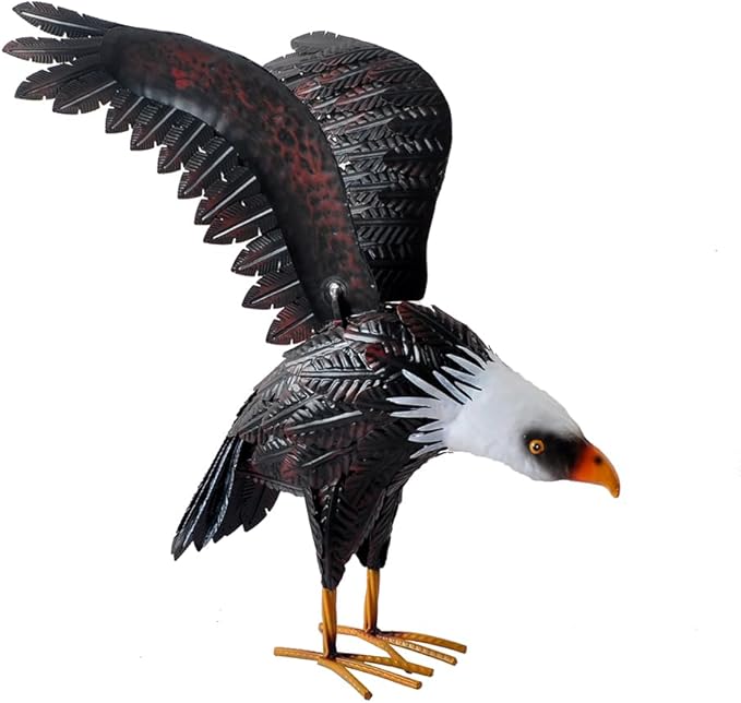 Eagle Statue Animal Sculpture Garden Decoration Metal Yard Art for Yard Outdoor Decoration