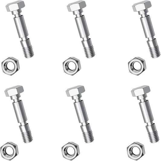 6 Pack 707555 Snow Blower Kit Shear Pin Compatible with Craftsman 9.5 TP 24" Dual Stage Snowthrower 96576-00 - C950-52503-0