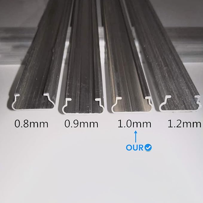 10 Set 6.6 Ft Greenhouse Lock Channel and Spring Wire，Aluminum Alloy Lock Channel and PVC Coated Spring Wires for Fixing Greenhouse Plastic Cover