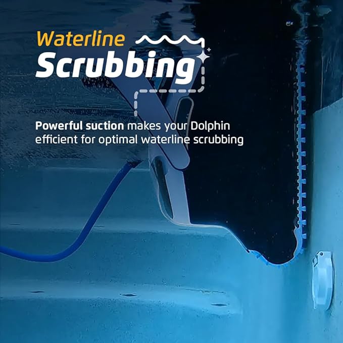 Dolphin Explorer E40 Automatic Robotic Pool Vacuum Cleaner with Wi-Fi, Wall Climbing Capability, Waterline Scrubber Brush, Ideal for Inground Pools up to 50 FT in Length