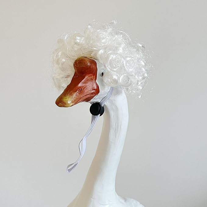 Porch Goose Wigs, Porch Goose Outfits Lawn Goose Statue Accessories for Outdoor Garden Patio Yard Goosey Decor （Style 13）