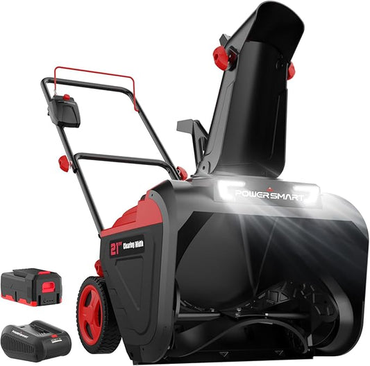 PowerSmart 40V Cordless Snow Blower 21-in Snow Blower Battery Powered, Battery and Charger Included, HB2421A