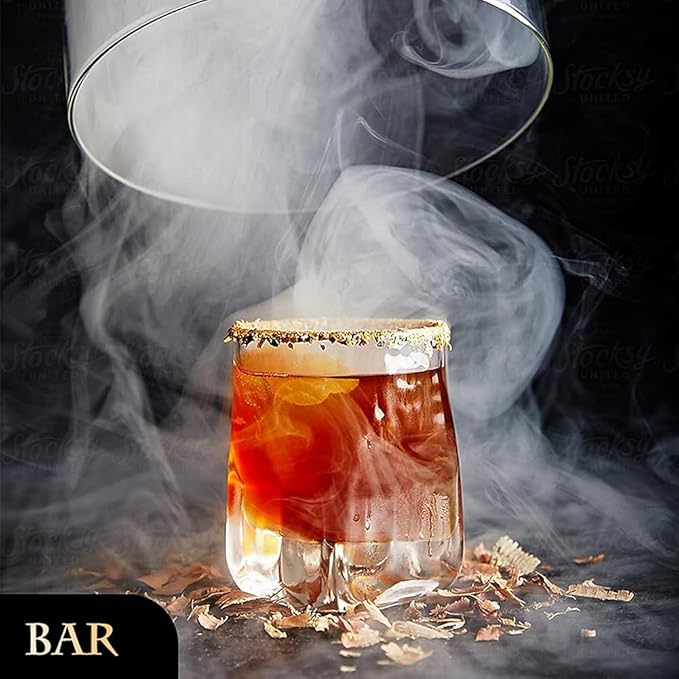 Drinks Bubble Smoker, Includes Aromas and Edible Bubbles, for Cocktails and Enhancing The Flavour of Food, Bar/Home Use (1S Pro)