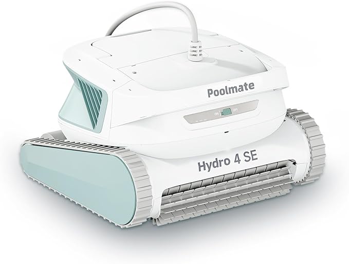 Automatic Robotic Pool Vacuum Cleaner, Wall Climbing/Waterline Scrubbing, Top Load Large Filter, Ideal for Above/In-Ground Pools up to 40 FT Length, Smart Navigation, Ultra Cleaning Modes, Dual Inlet