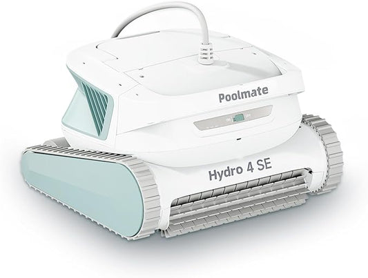 Automatic Robotic Pool Vacuum Cleaner, Wall Climbing/Waterline Scrubbing, Top Load Large Filter, Ideal for Above/In-Ground Pools up to 40 FT Length, Smart Navigation, Ultra Cleaning Modes, Dual Inlet