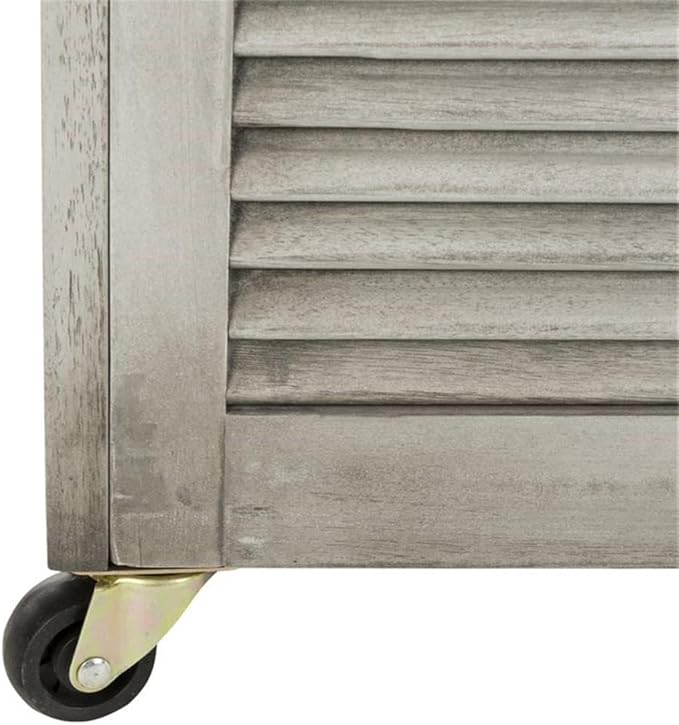 Safavieh PAT7038B Outdoor Collection Elina Grey Wash 47.2" Cushion Deck Box