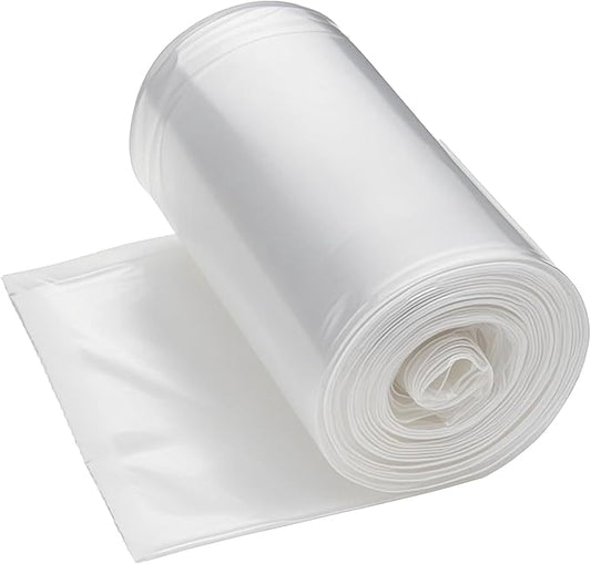 30 Ggallon Trash Bags, Pack of 10 Large Trash Bags Garbage Bag, 76x93.8cm,33.5g/pc, Unscented, White