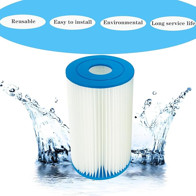 Type B Replacement Pool Filter Cartridge for in-tex 29005E Swimming Pool Filter 2500 GPH Filter Pumps Above Ground Pools (3 Pack)