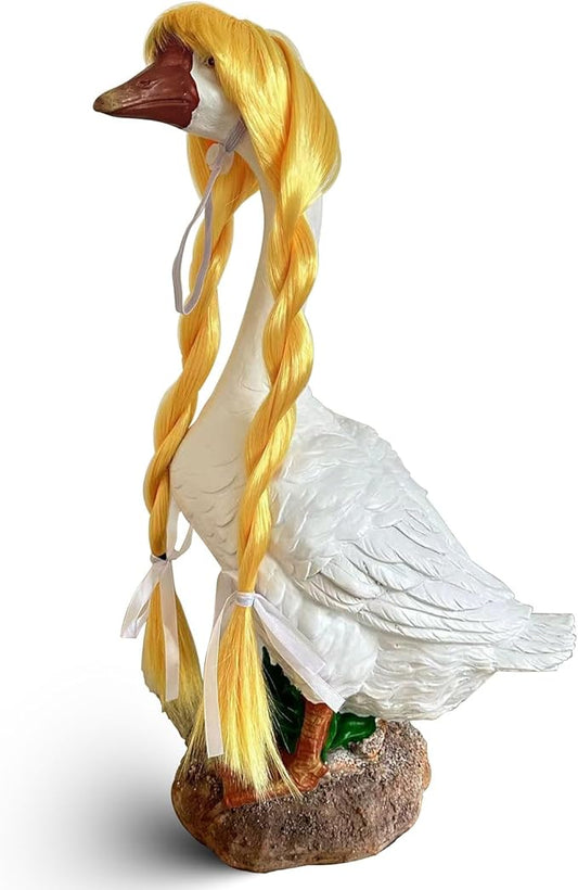 Porch Goose Wigs, Porch Goose Outfits Lawn Goose Statue Accessories for Outdoor Garden Patio Yard Goosey Decor （Style 15）