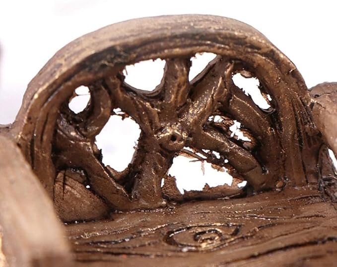 Fairy Garden Furniture Ornaments Miniature Resin Chair Bench Fairy Village Micro Resin Dollhouse Accessories Home Micro Landscape Decoration(1PCS Bench)