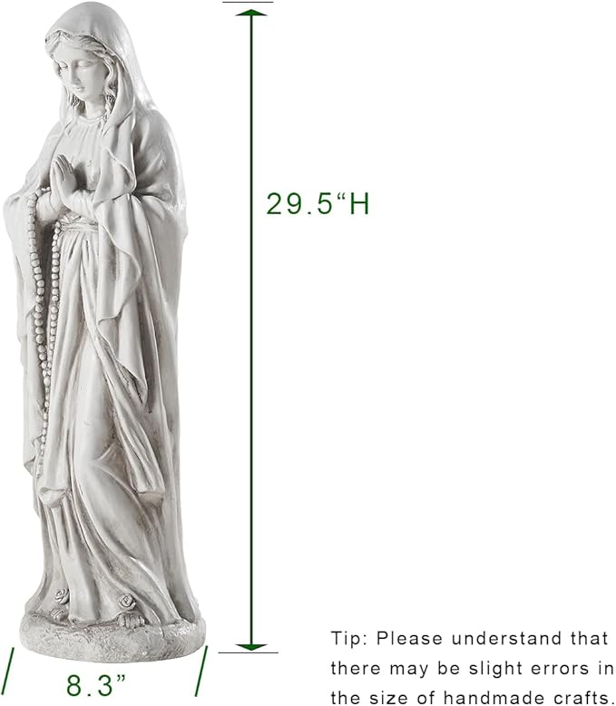Virgin Mary Statue Outdoor, Religious Garden Statue, Blessed Mother Outdoor Statue, Large Outdoor Garden Statues Home Yard Patio Lawn Hallway