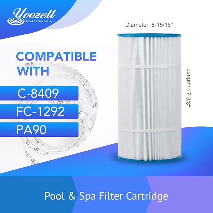 YZ685E. Swimming Pool Replacement Filter Replaces for Unicel C-8409 90Sq.ft FC-1292 PA90 Hayward CX900RE Darlly 80951 1Pack