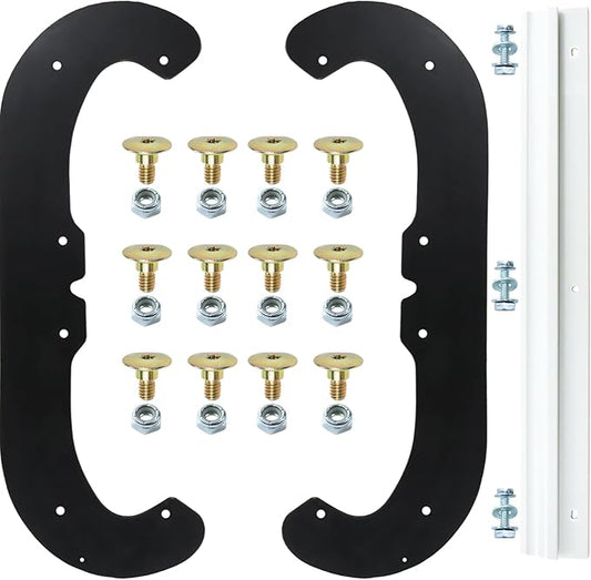 2 Pack 117-7700 Snow Blower Paddles with 117-7717 Scraper Blade for Toro Power Clear 180 418ZE 418ZR 518ZE 518ZR 18 inch Toro CCR Powerlite 38272 38472 38282 38273 38283 38473 Snow Throwers