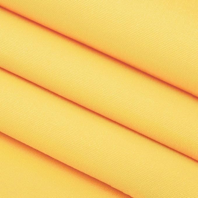 RSH DECOR: Sunbrella Square Throw Pillows Set of 4 | 20" x 20" | Water and Fade-Resistant Performance Fabric | Outdoor Pillow Covers with Down-Alternative Inserts | Canvas Buttercup Yellow