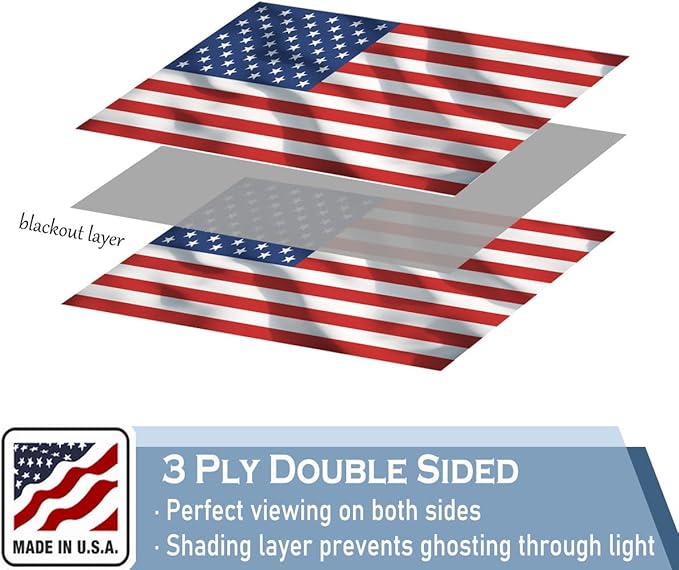 American US Flag 3x5 FT 100% Made in The USA- Heavy Duty Vibrant Colors Double Sided United States Flag with 2 Brass Grommets for Home/Company/Indoor Outdoor Decoration (FMAA Certified)