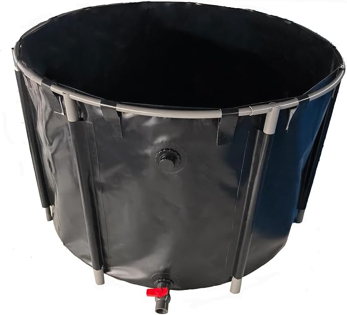 Above Ground Pond,Canvas Fish Pond Pool,Round Thickening Koi Pond Tank,PVC Fish Pond,Pool Above Ground with Durable Framed,for Fish Farming Aquatic Products Breeding Pond 59x39in/449Gal