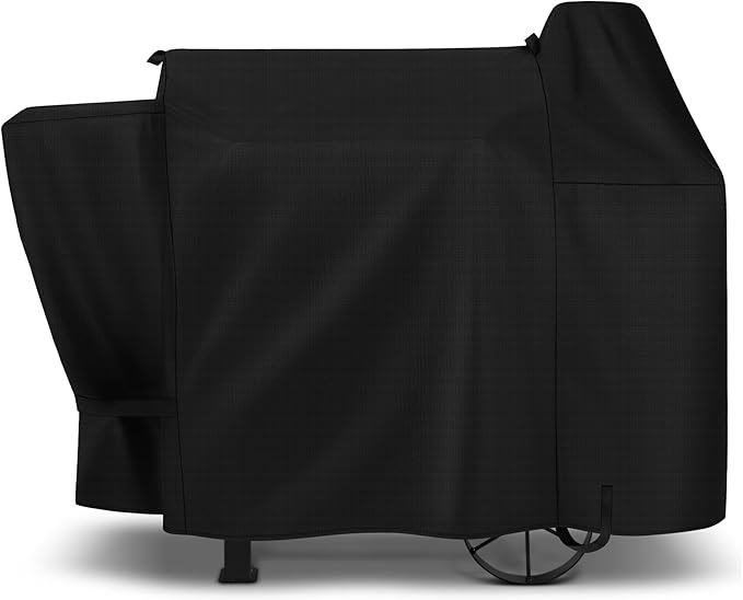 Wood Pellet Smoker Cover Compatible with Pit Boss 820 Deluxe, Pro Series 850, 820D 820FB 820D3 820SC 820XL 820PS1 820CS1 Competition, Waterproof Fade Resistant Pellet Grill Cover